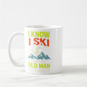 I Know I Ski - Funny Skiing Quotes Freestyle  コーヒーマグカップ (左)