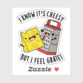 I Know It's Cheesy But I Feel Grate Cheese Pun シール (シート)
