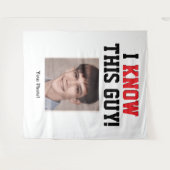  I Know This Guy Graduation Banner タペストリー (正面(横))