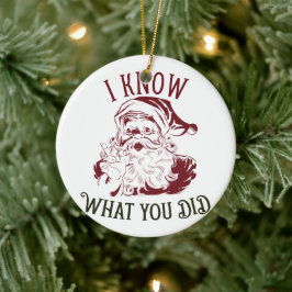 I know what You did Vintage Chistmas セラミックオーナメント