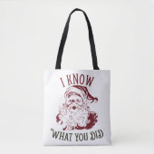 I know what You did Vintage Chistmas トートバッグ (正面)