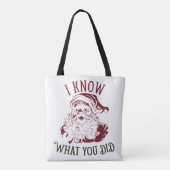 I know what You did Vintage Chistmas トートバッグ (裏面)