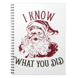 I know what You did Vintage Chistmas ノートブック
