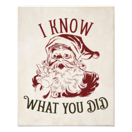 I know what You did Vintage Chistmas フォトプリント