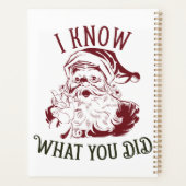 I know what You did Vintage Chistmas プランナー手帳 (裏面)