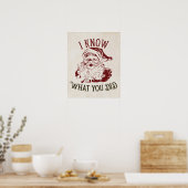 I know what You did Vintage Chistmas ポスター (キッチン)