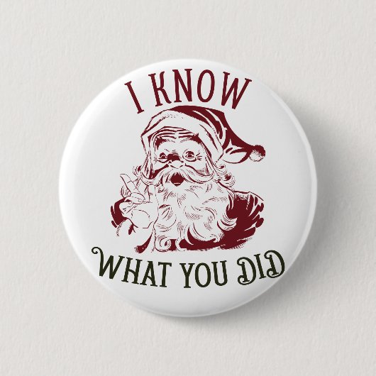 I know what You did Vintage Chistmas 缶バッジ (正面)