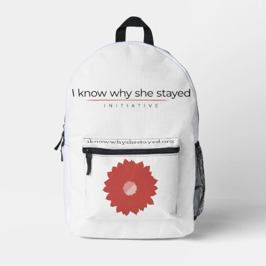I Know Why She Stayed Print Cut Sew Bag プリントバックパック (正面)