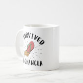 I La Chancla生き延び – メキシコの母親のおもしろいジョーク コーヒーマグカップ (正面左)