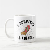 I La Chancla生き延び – メキシコの母親のおもしろいジョーク コーヒーマグカップ (左)