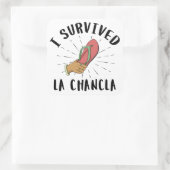 I La Chancla生き延び – メキシコの母親のおもしろいジョーク スクエアシール (バッグ)