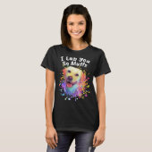 I Lab You So Muttsラブラドールレトリバー犬の品種H Tシャツ (正面フル)