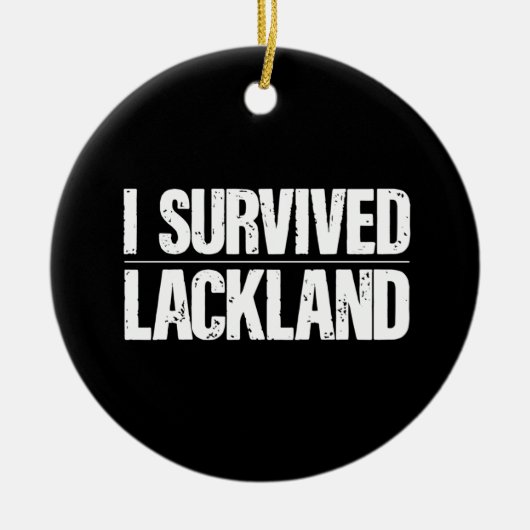 I Lackland AFB生き延び基本軍隊トレーニング セラミックオーナメント (正面)
