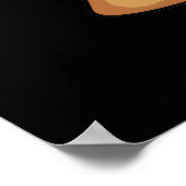 I Lava Puns Funny Geology Volcano Pun Dark BG ポスター (角)