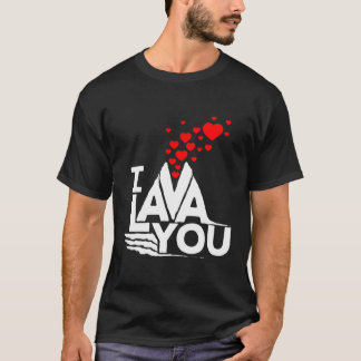I Lava You – バレンタイン記念日かわいいおもしろい Tシャツ