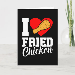 I Lave Fried Chikin おもしろい Eaterグラフィック カード