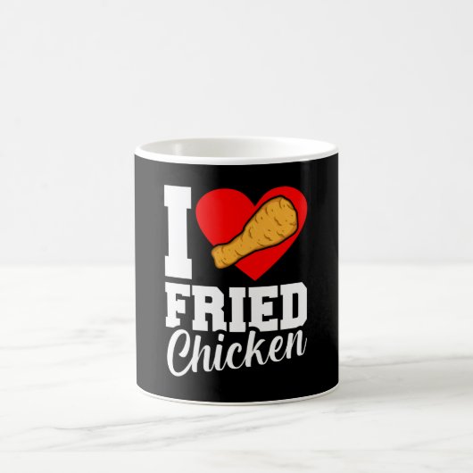 I Lave Fried Chikin おもしろい Eaterグラフィック コーヒーマグカップ (中央)