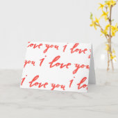 I Lave You Greeting Card カード (黄色い花)