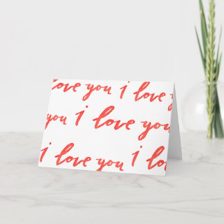 I Lave You Greeting Card カード