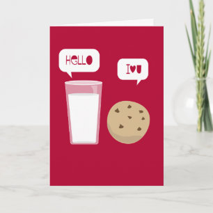 I Lave You Mulk & Cookie Card Be My Valentine シーズンカード