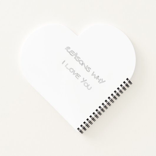 I Lave You Notebook ノートブック (裏面)