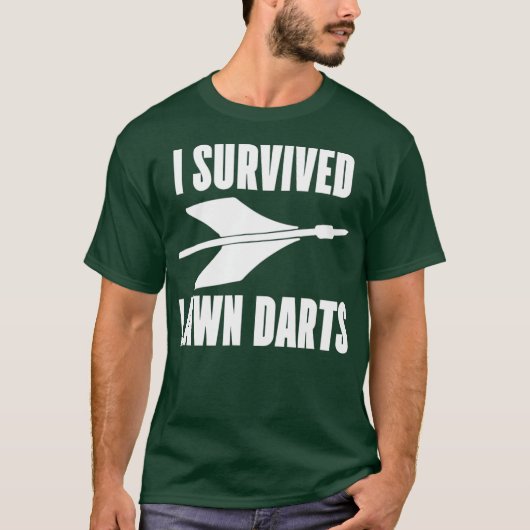 I Lawn 生き延び Darts Shirt Tee - Backyard Game Tシャツ (正面)