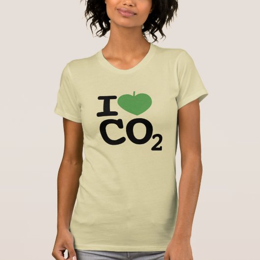 I Leaf CO2 - Carbon Dioxide Love for Earth Day Tシャツ (正面)