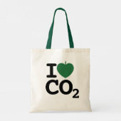 I Leaf CO2 - I Love Carbon Dioxide トートバッグ (裏面)