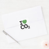 I Leaf CO2 - I love Carbon Dioxide Sticker Sheet スクエアシール (封筒)