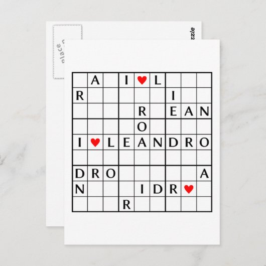 I♥LEANDRO ポストカード (正面/裏面)