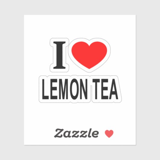I LEMON ❤️ TEA I LOVE LEMON TEA IハートLEMO Vinyl シール (シート)