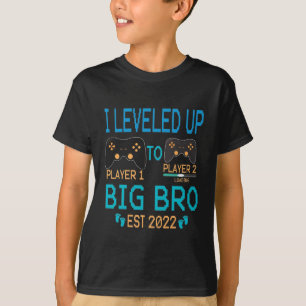 I Level Up Ob Bro Est 2022 おもしろい Gamer Bro Tシャツ