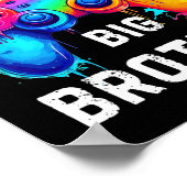 I Leveled Up To Big Brother Funny Gamer Splash Art ポスター (角)