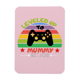 I Leveled Up To Mummy Funny Gamer Est. 2025 Women マグネット