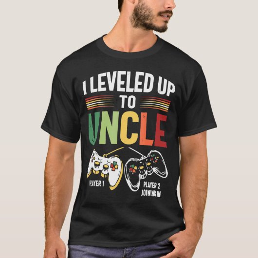 I Leveled Up To Uncle 2023 New Uncle Gamer Promote Tシャツ (正面)