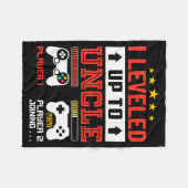 I Leveled Up To Uncle 2026 I'm Going To Be Uncle 2 フリースブランケット (正面(横))