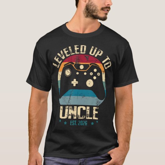 I Leveled Up To Uncle 2026 Promoted To First Time Tシャツ (正面)