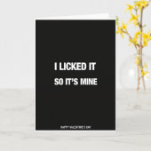 I Licked It So Its Mine Valentine Card カード (黄色い花)