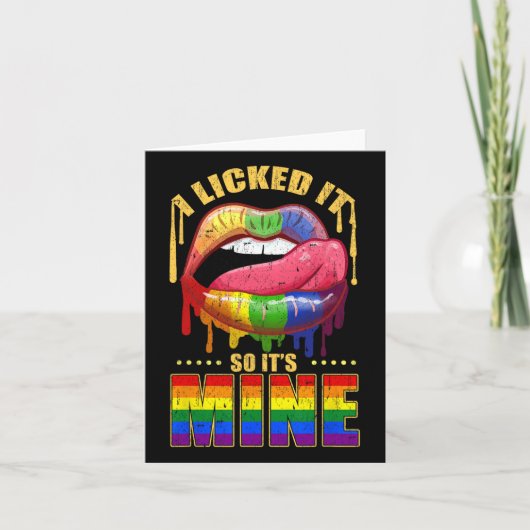 I Licked It So Its Mine Vintage カード (正面)