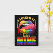 I Licked It So Its Mine Vintage カード (黄色い花)