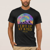 I Lift Up My Eyes – Psalm 121 Scripture Art Tシャツ (正面)