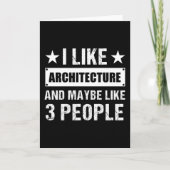I like Architecture and maybe like 3 People Funny カード (正面)