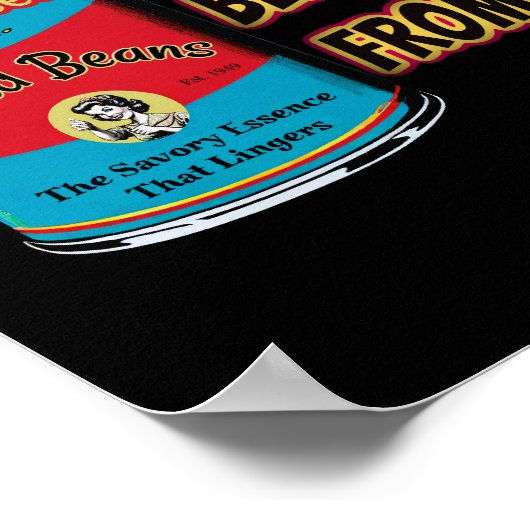 I Like Baked Beans Cold From The Tin ポスター (角)