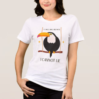 I like big beaks I cannot lie Toucan トライブレンドＴシャツ