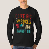 I Like Big Boxes And I Cannot Lie  Mailbox Postal  Tシャツ (正面)