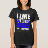 I Like Big Boxes Postal Mailman Worker Postmen Tシャツ (正面)