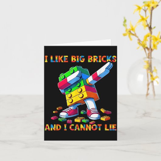 I Like Big Bricks &amp; I Can't Lie Funny Master B カード (黄色い花)