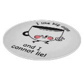  I Like Big Cups – Funny Glass Cutting Board カッティングボード (角)