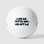 I Like Big Putts Golf Balls - Funny Golf Puns ゴルフボール (正面)
