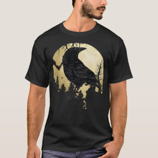 I like Birds Viking Crow Blackbird Raven Silhouett Tシャツ